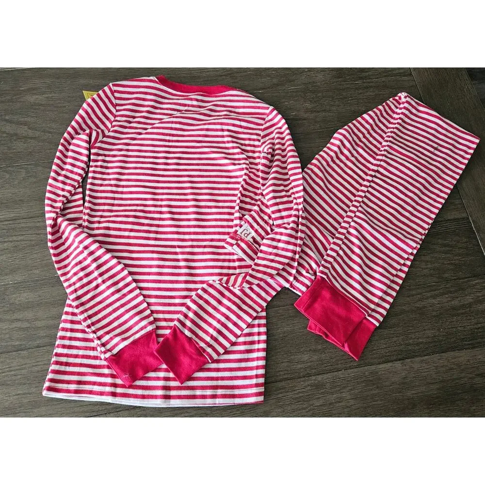NWT The Children's Place Christmas Santa Pajamas Red & White Size 14